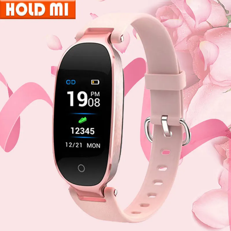 Цветной экран водонепроницаемые Смарт часы S3 Plus женские с монитором сердечного