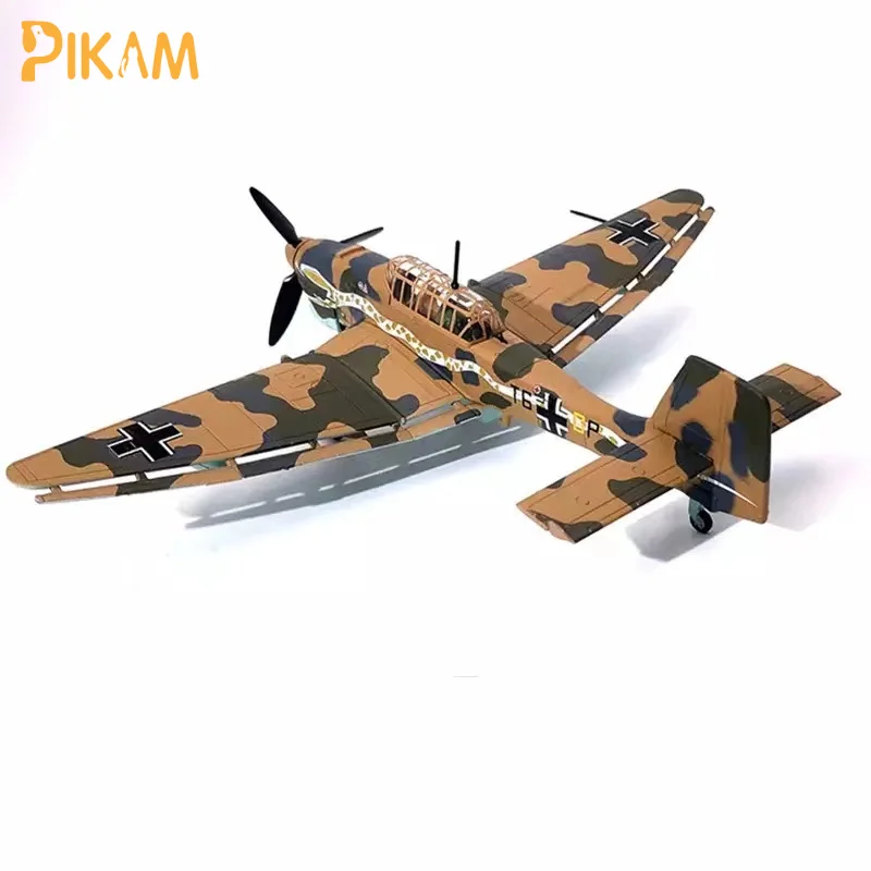 

Модель истребителя Stuka JU87 из сплава 1:72, немецкая, Вторая мировая война, подводный бомбардировщик, искусственная игрушка