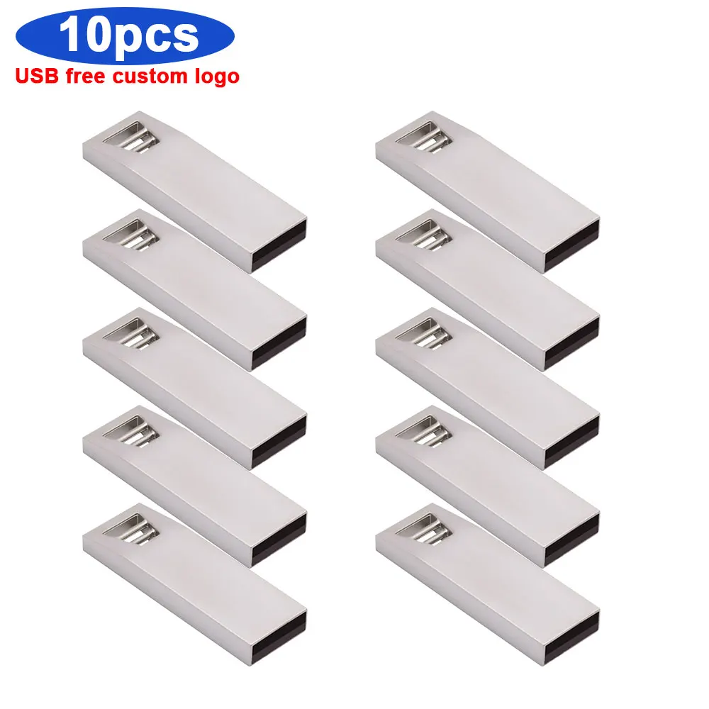 

10 шт./лот USB 2,0 металлический Usb флеш-накопитель ручка карта памяти Реальная емкость 4 ГБ 8 ГБ 16 ГБ 32 ГБ 64 ГБ логотип на заказ бесплатно