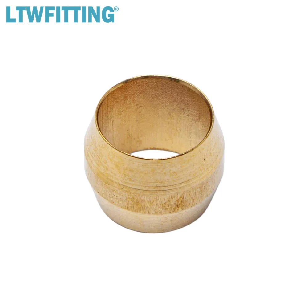 LTWFITTING Value Pack 1/4 &quotOD латунная компрессионная вставка рукав металлический ободок