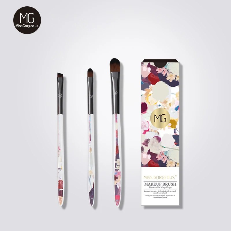 Miss Gorgeous 3pc Makeup Brushes Set Cosmetic Concealer Eyeliner Lip Women Beauty Make Up Tool Maquillaje Brochas Pincel | Красота и