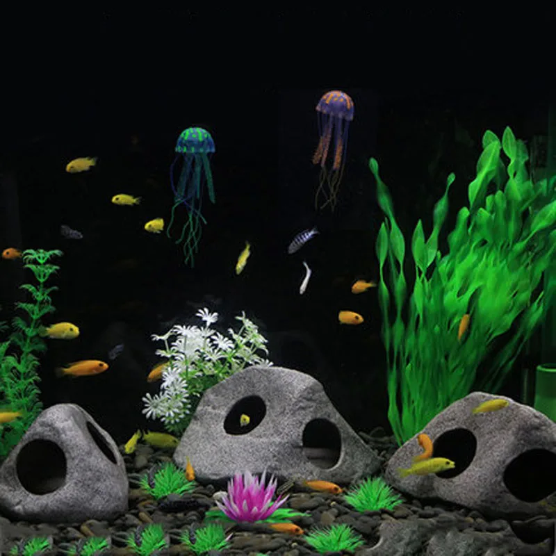 

Reptile Cave Ceramic Hidden Cavern Cave Fish Tank Decoration Aquarium Decor Betta Hideaway Shrimp Breeding Playing