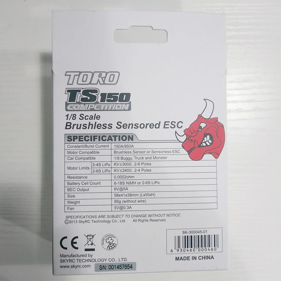 SKYRC Торо TS150 150A конкуренции ESC Скорость контроллер программируемый 6V3A BEC w/вентилятор для детей от 2 до 6 лет S для 1/8 трагги-багги грузовик против EZRUN