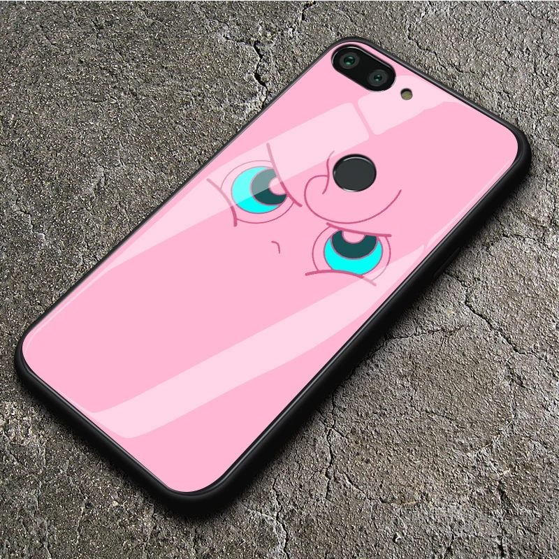 Роскошный чехол для телефона из закаленного стекла 9H с мультяшным рисунком