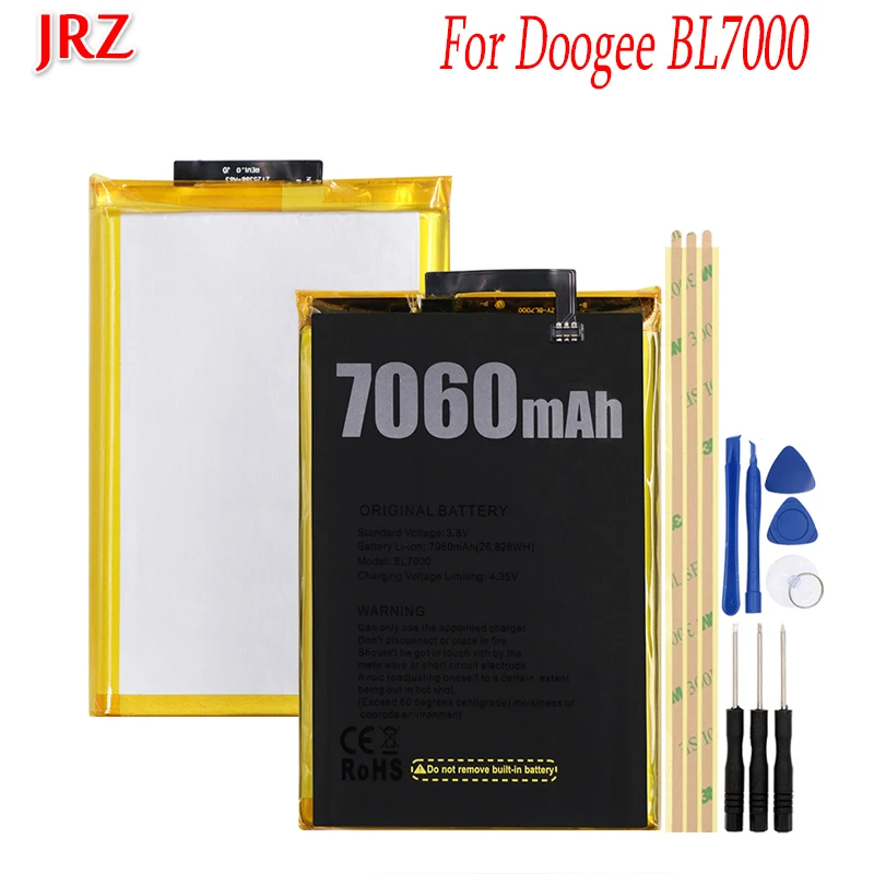 JRZ 3 8 в 7060 мАч аккумулятор для телефона Doogee BL7000 высококачественные сменные
