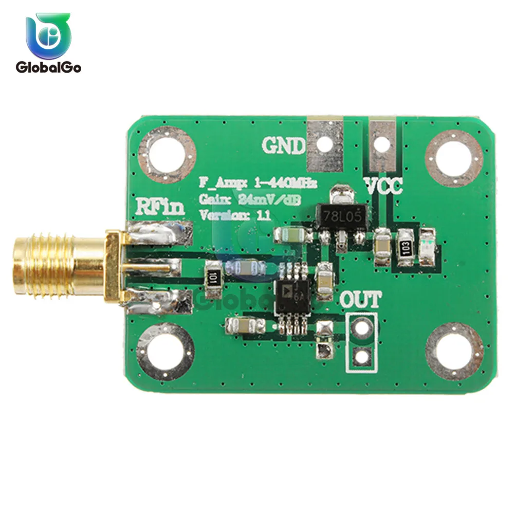 0.1-440 MHz AD8310 RSSI High Speed Frequency RF Output Log Detector Power Meter Board Demodulator Module 7-15V 12mA | Инструменты