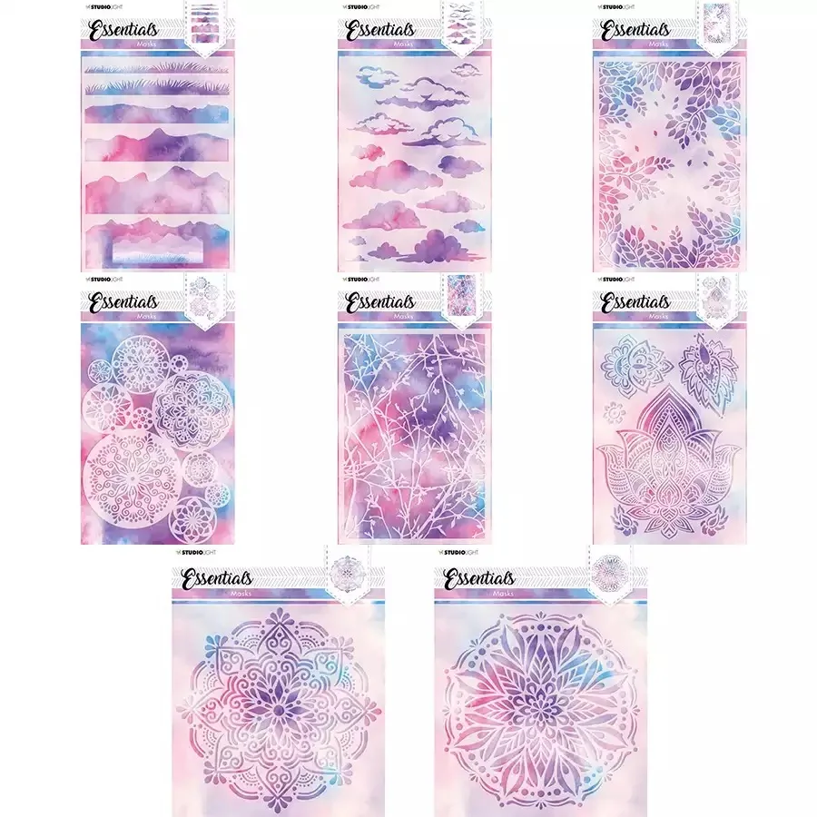 Пластиковый трафарет с изображением облаков для скрапбукинга сделай