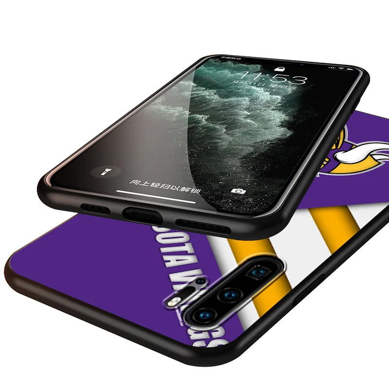 

Tribal Viking Logo Silicone Cover For Huawei P40 P30 P20 Pro P10 P9 P8 Lite E Plus 2019 2017 5G Black Soft Phone Case