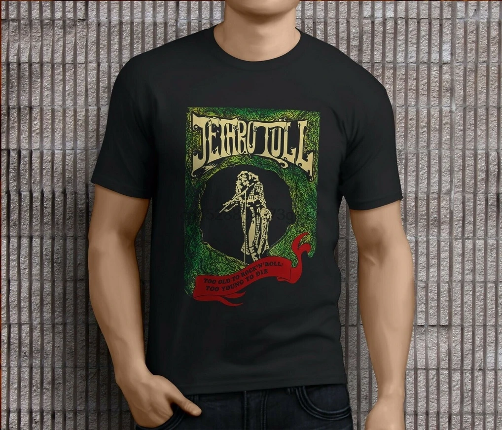 Новинка популярные мужские черные футболки JETHRO TULL Nightcap S 3XL Юмористическая