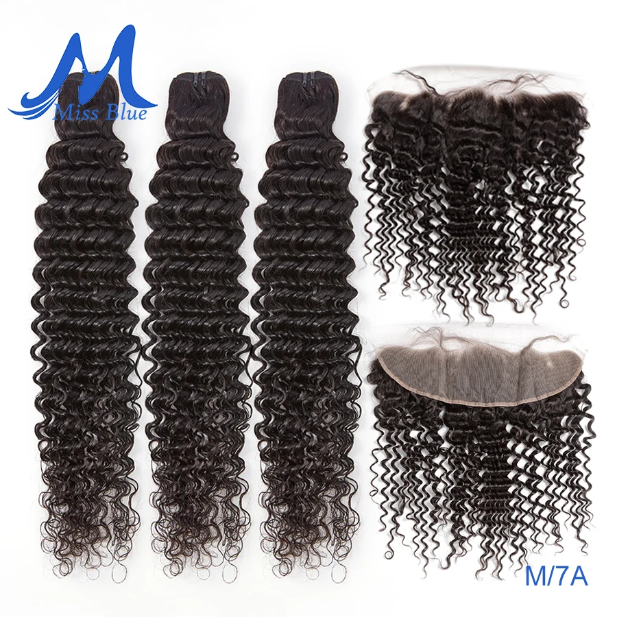 Пупряди бразильских волос Missblue с застежкой 100% натуральные кудрявые пряди чки Remy