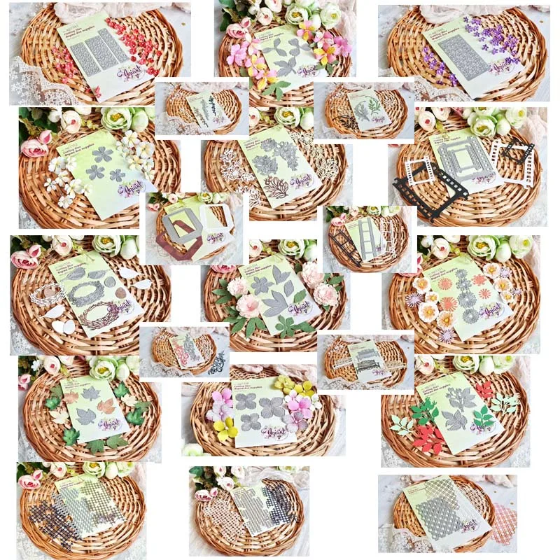 Металлические штампы, 21 шт., форма для вырезания цветов, форма для карточек, скрапбукинга, бумаги, ножа, форма, лезвие, перфоратор, трафареты - Лучшие товары для дома с Али