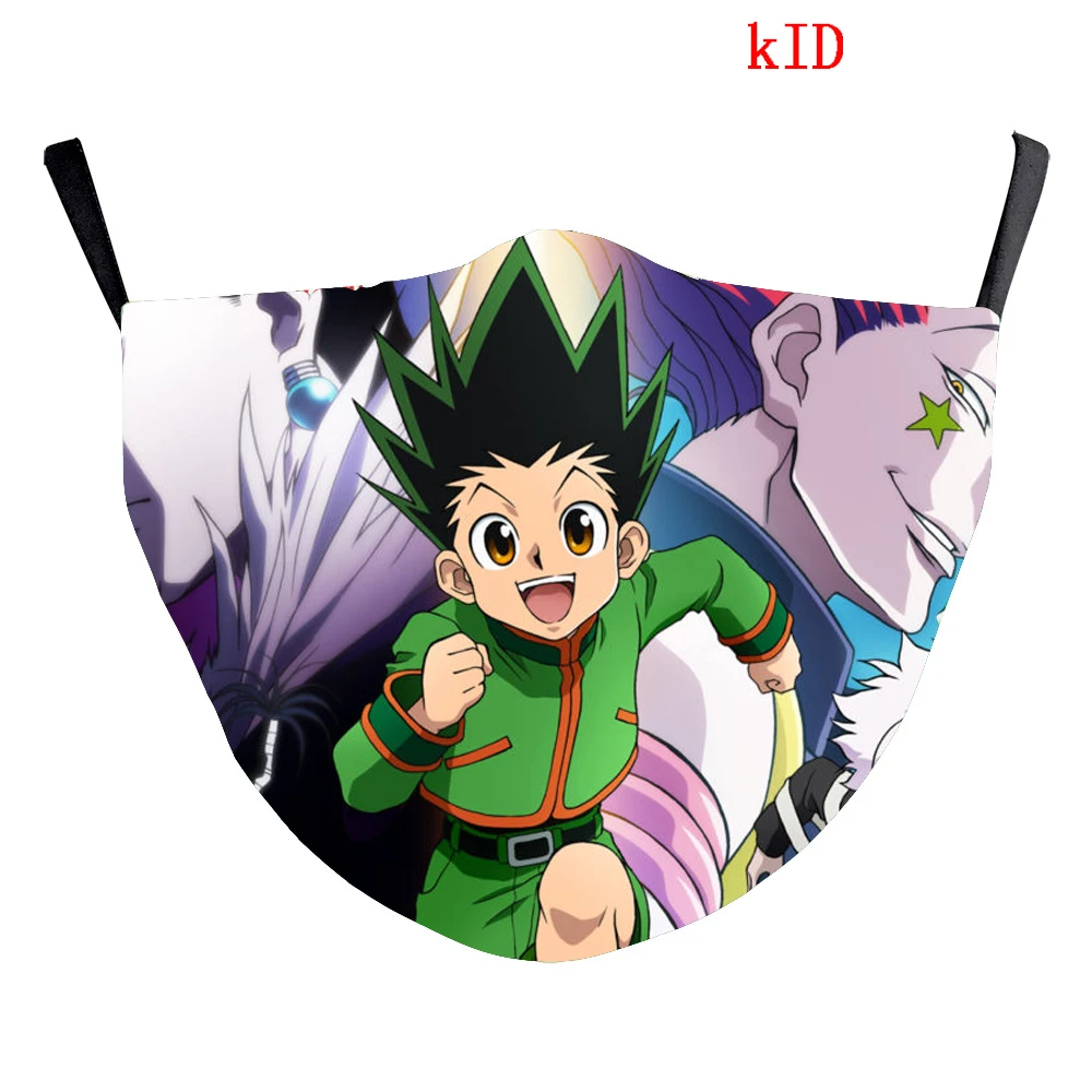 Охотник X Hunter Косплей детская маска рот колпачки Killua Gon Hisoka фильтр маски для лица