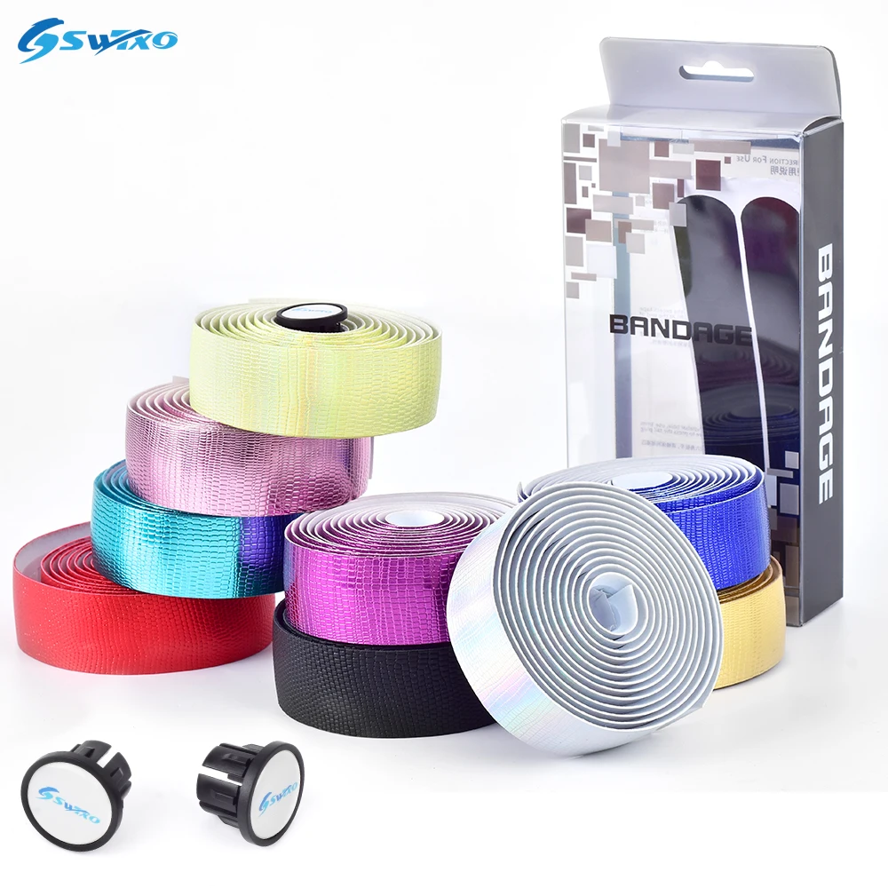 Антивибрационная амортизирующая лента для руля велосипеда с 2 заглушками | Спорт