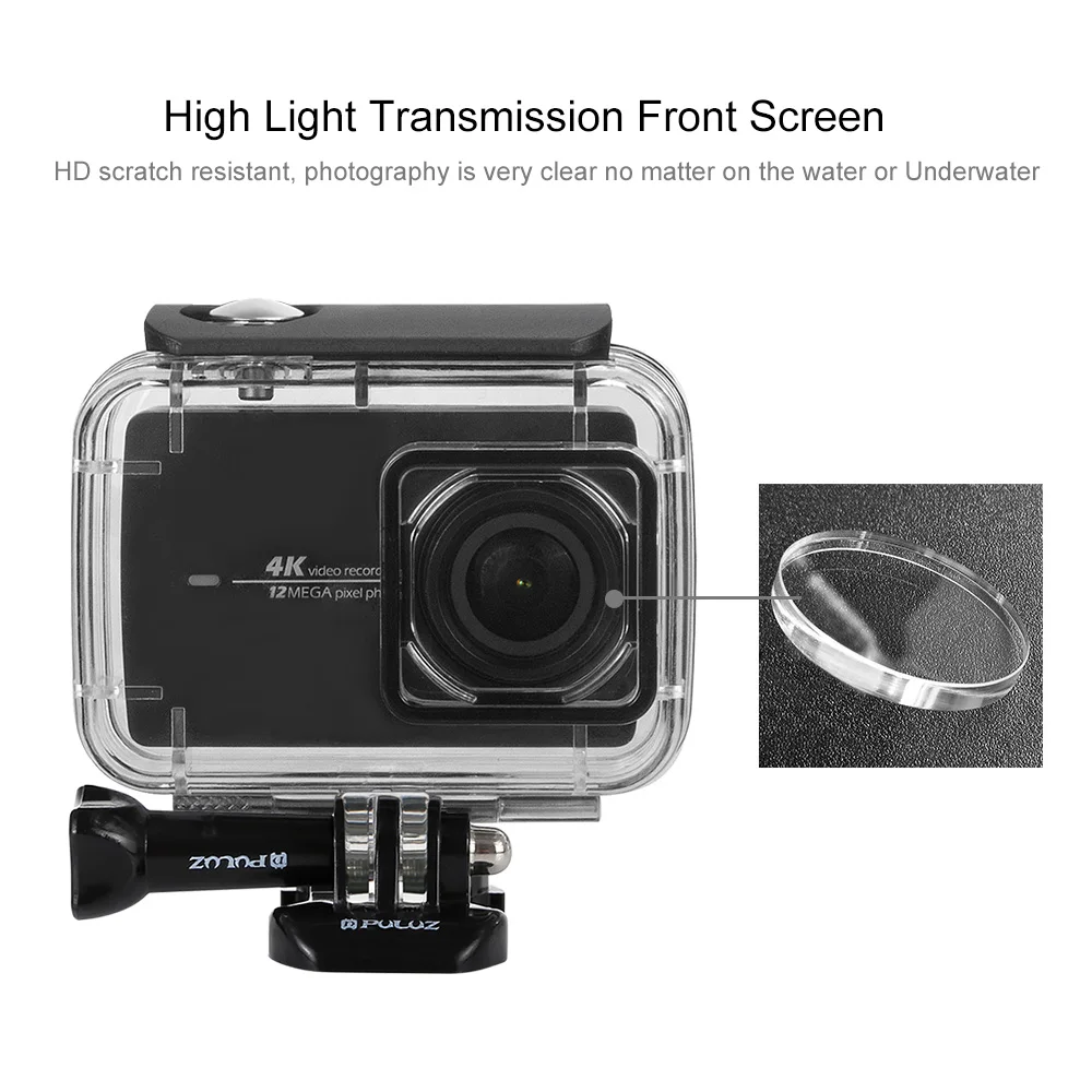 PULUZ 45 м водонепроницаемый корпус для подводного дайвинга чехол Xiaomi Xiaoyi II 4K