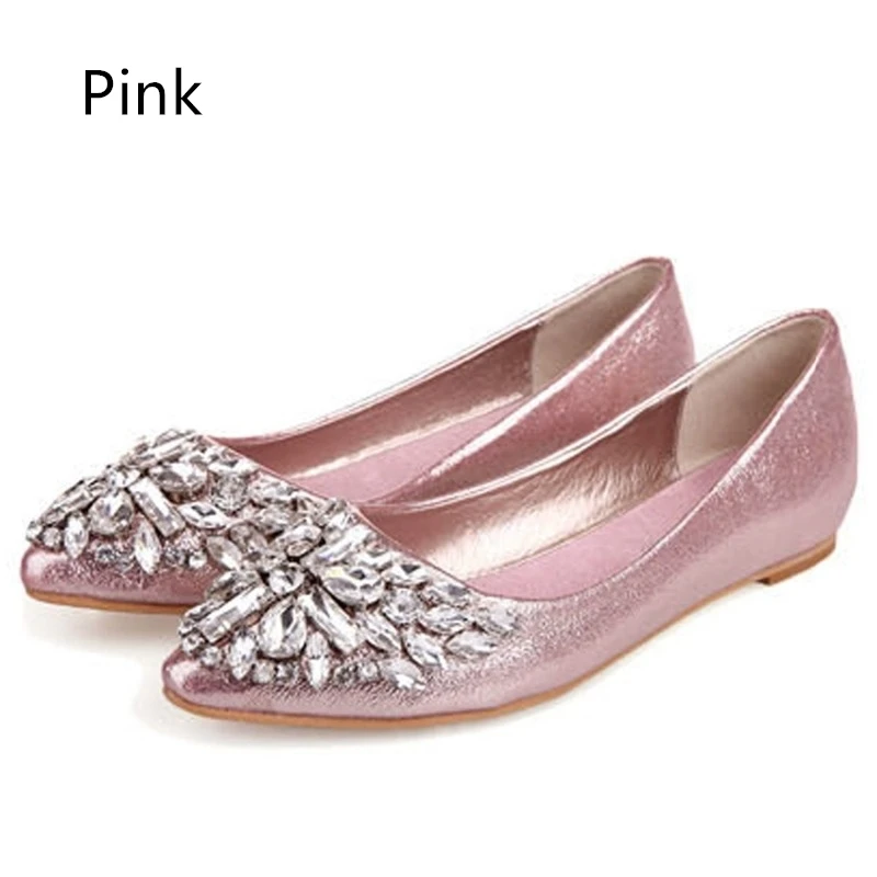 

Platform Shoes Woman Casual Loafer Fashion Women Ballet Boats Bling Rhinestone Flats Shoe Ballerina Flats Shoes Sapato Feminino