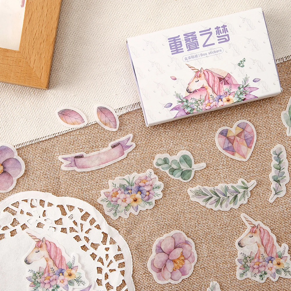

40 Pcs/lot Feather Remembrance Time Paper Sticker Decoration DIY Album Diary Scrapbooking Label Sticker Kawaii Stationery