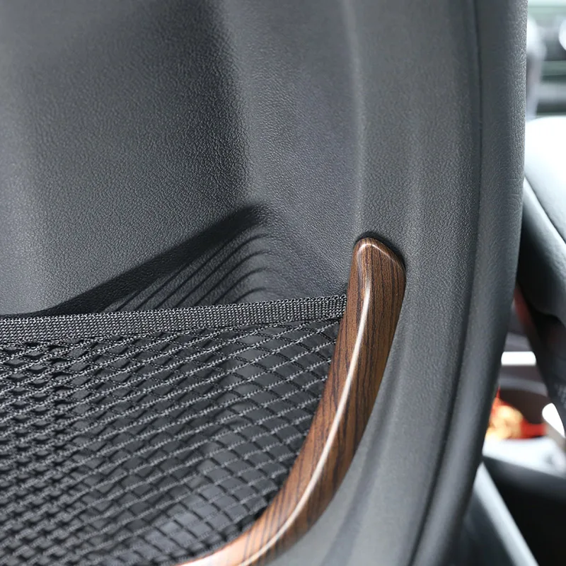 

Car Accessory Pine Wood Grain ABS Seat Back Mesh Frame Decorative Edge For BMW X1 F48 & 2 Series 218i F45 F46 & X2 F47 16-2019