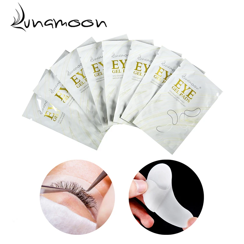 Новые подушечки для глаз 50/100 накладки без ворса наращивания ресниц