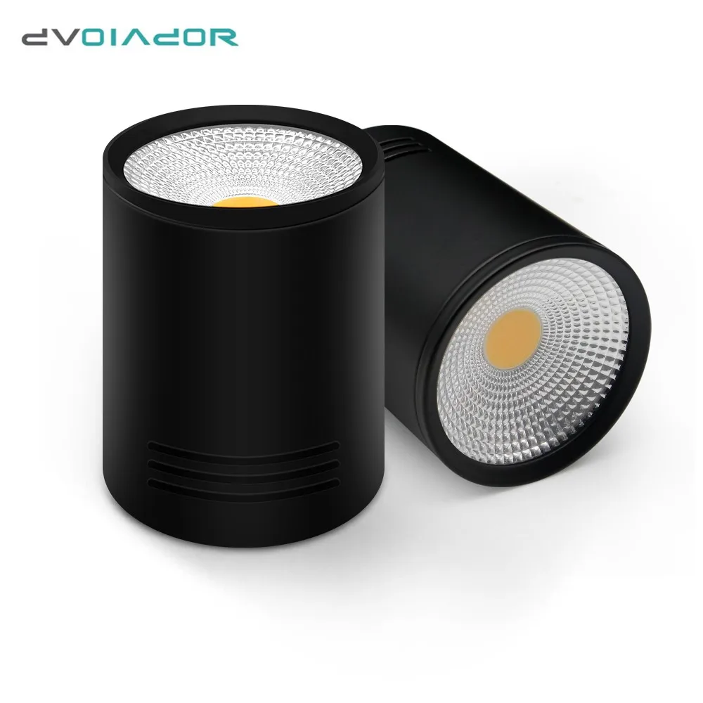 Черный светодиодный потолочный светильник DVOLADOR с регулируемой яркостью 3 Вт/5 Вт/7