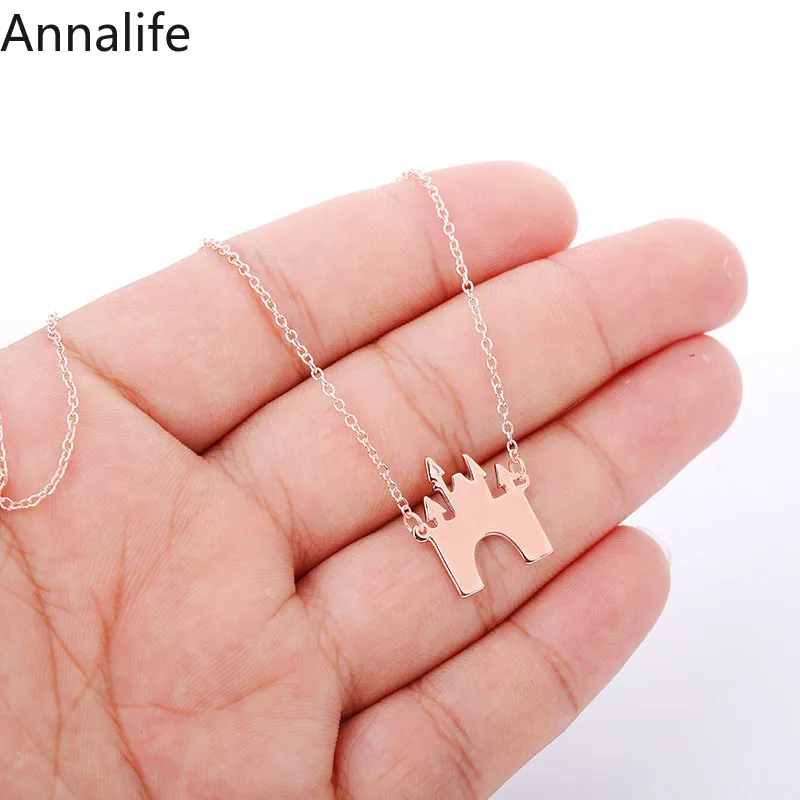 Новинка 2019 ожерелье в виде замка очаровательное сказочное здание кулон чокер