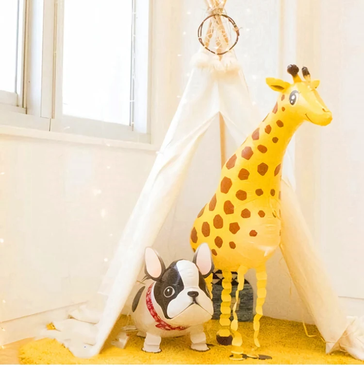 QIFU шары с цифрами животных днем рождения сафари Дикая вечеринка на первый день