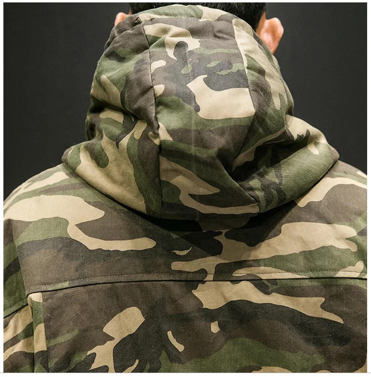 Мужская парка, зимние куртки, хлопок, Chaquetas Hombre, камуфляжное пальто, мужские повседневные камуфляжные куртки и пальто