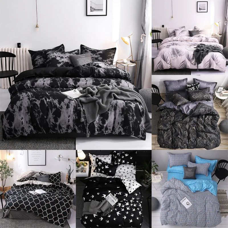 

Bedding, quilt cover, pillow case, three piece set, wholesale and customized by manufacturers