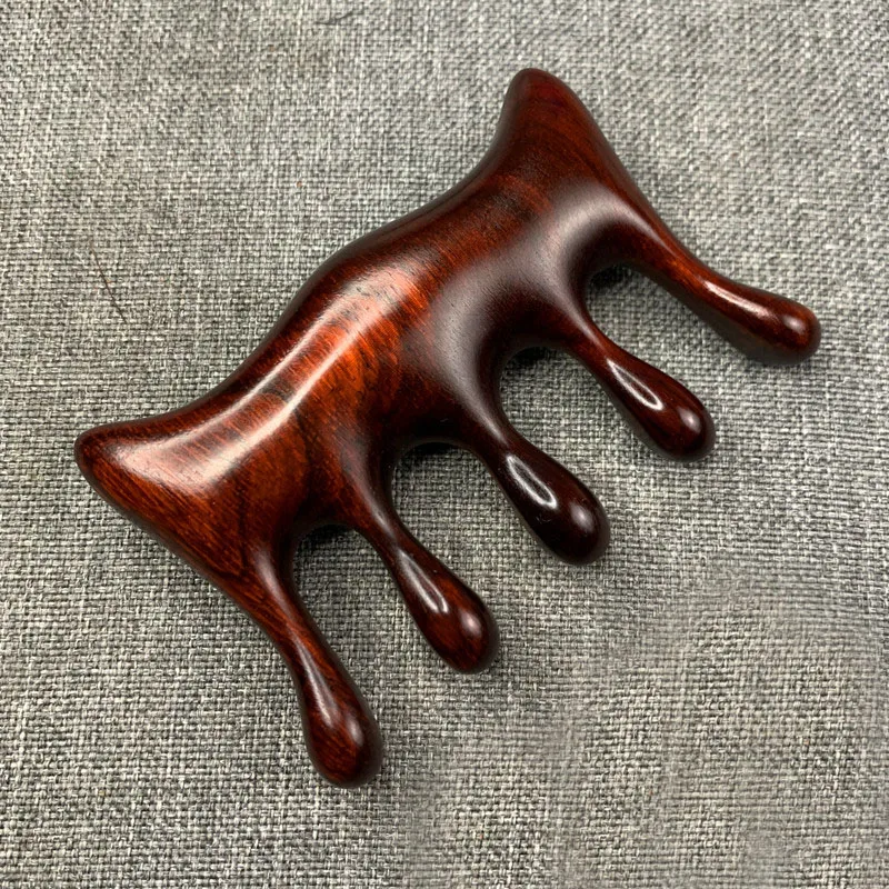 Деревянный массажер для головы меридиан массажная расческа стимуляция