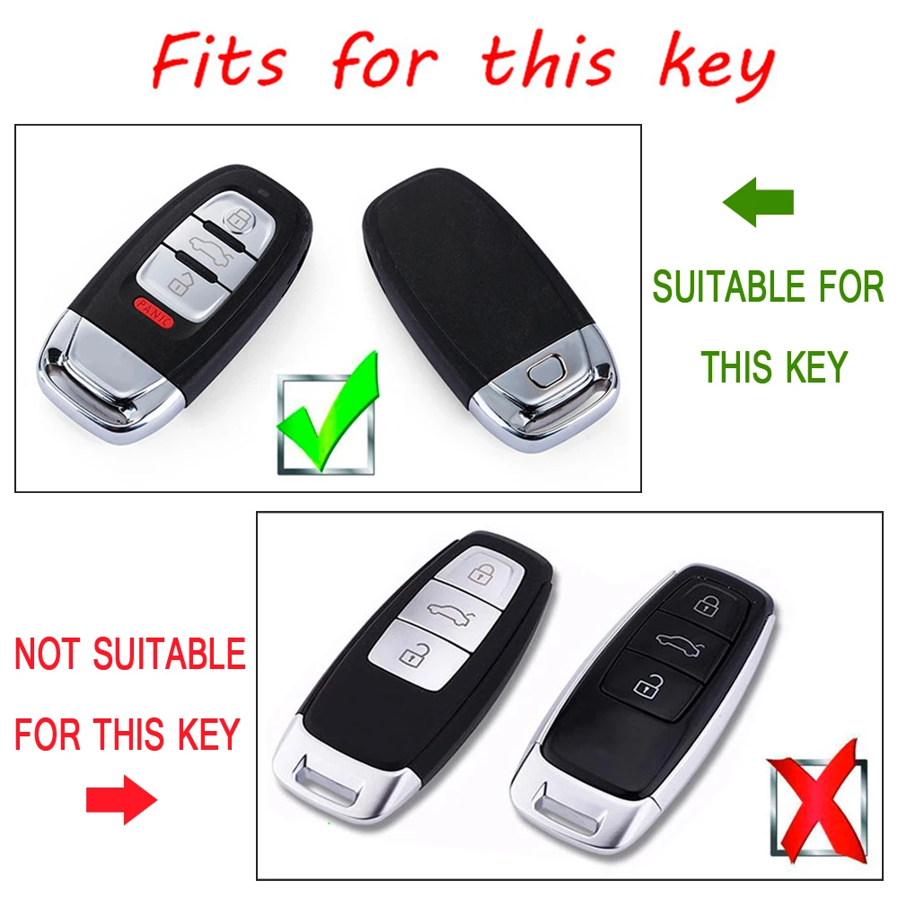 

ABS Car Key Cover Case Bag Fit For AUDI A4 A5 A6 B6 B7 B8 A7 A8 Q5 Q7 R8 TT S5 S6 S7 S8 A8L SQ5 Car Covers Car Auto Parts