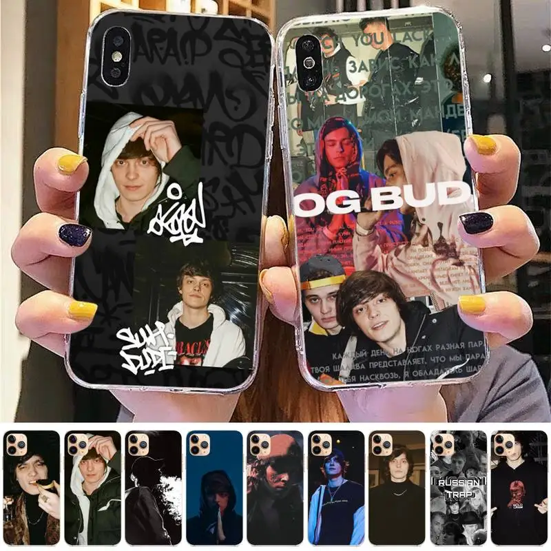 Чехол og buda для телефона в стиле российского рэпера iphone 13 11 12 mini pro XS MAX 8 7 6 6S Plus X 5S SE