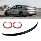 Задний спойлер для крышки багажника глянцевый черный для VIP стиля High Kick подходит для Infiniti Q50Q50S 2014 2015 2016 2017 2018 2019 2020