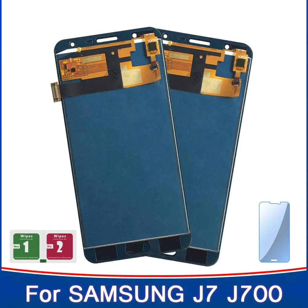 2 шт. Дисплей для нового TFT J7 2015 регулировка яркости LCD сенсорный экран Запчасти