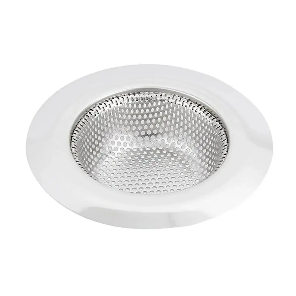 

Stainless Steel Perforated Wide-sided Floor Drain Straw Floor Drain Kitchen And Bathroom 11.5CM Round Filter Mesh Sink