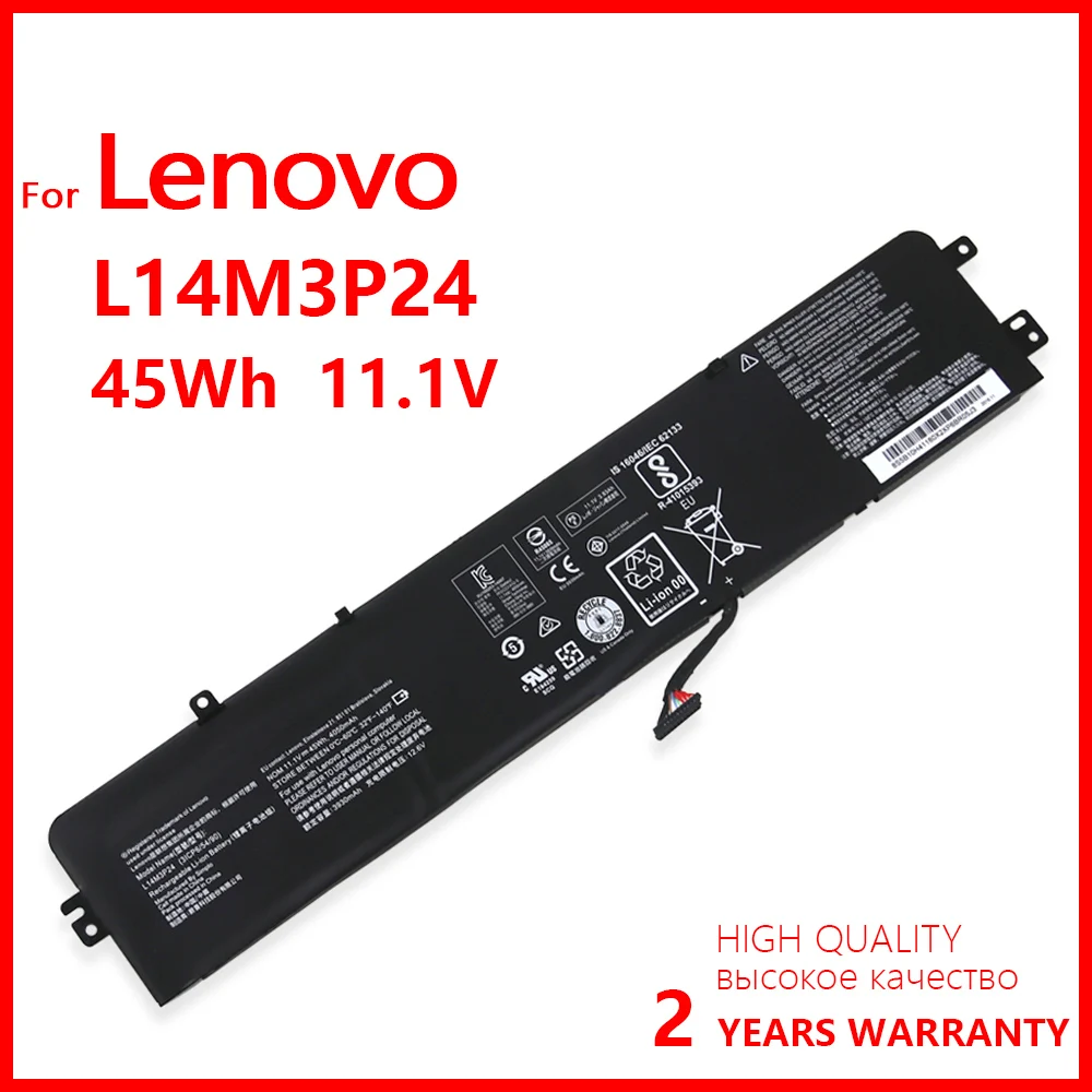 

Аккумулятор L14M3P24, L14S3P24, L16M3P24 для ноутбука Lenovo Ideapad, Xiaoxin 100%, R720, 700, Y700-14ISK, Y520-15IKB