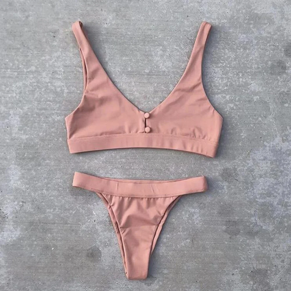 Bikinis Swimsuit Biquini Swimwear Thong Bikini Brazilian Sexy Solid XL Women 2019 Suit Low Waist Set Fits True to Size Take | Женская