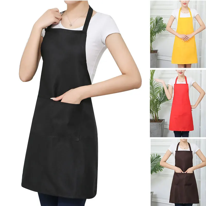 

Waterproof Oil Cooking Apron Chef Aprons for Women Men Kitchen Bib Apron Idea for Dishwashing Cleaning Painting LKS99