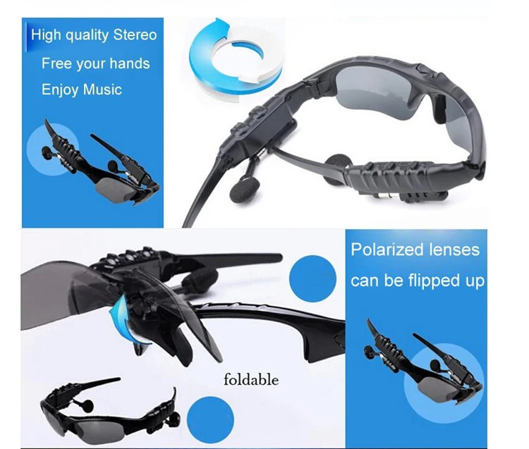 Уличные очки, Bluetooth, солнцезащитные очки, наушники, стерео, беспроводные, спортивные, для верховой езды, песня, вызов, наушники, наушники для xiomi xiami sony