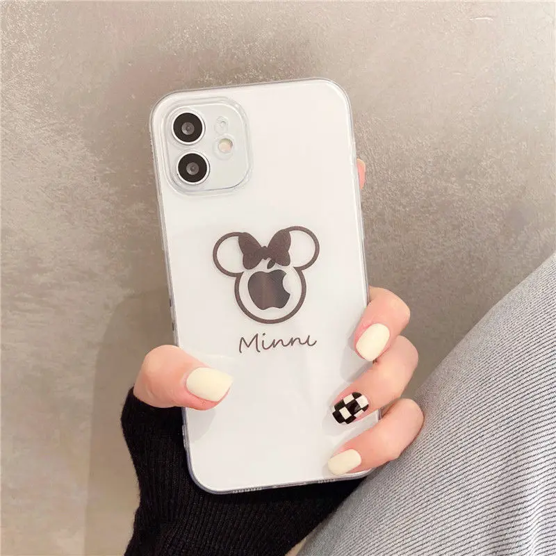

Прозрачный чехол для IPhone13 12 11 Pro Max Mini XR XS 7 8 Plus