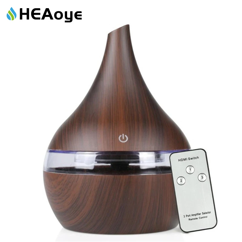 Увлажнитель Ароматизатор воздуха Электрический деревянный с пультом