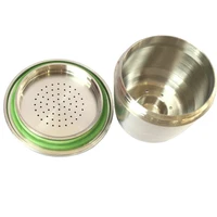stainless steel metal capsule for nespresso machine refillable reusable capsule