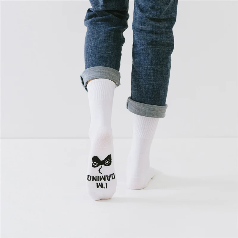 Хлопковые носки унисекс с надписью смешные Веселые в стиле хип хоп для