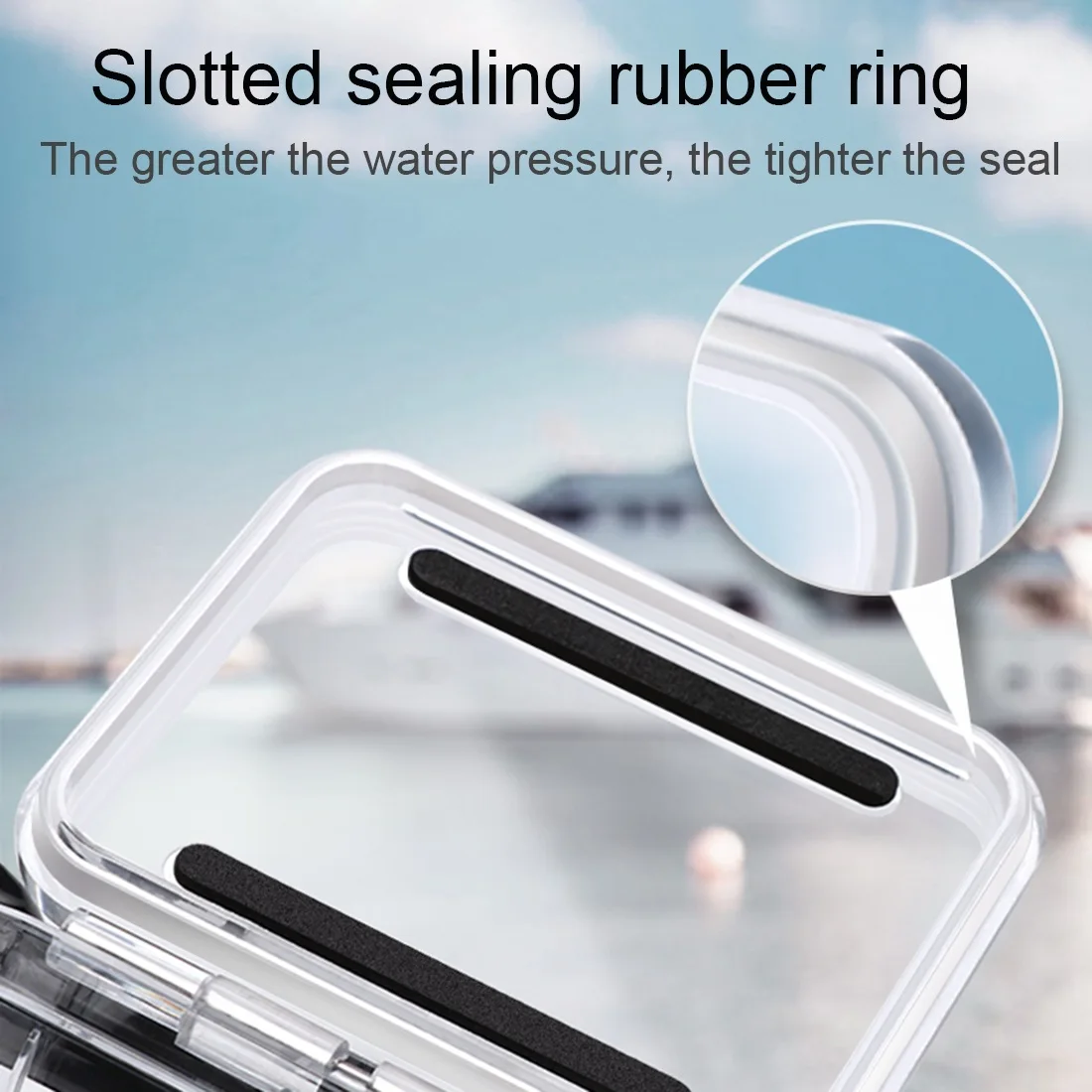 suitable for gopro hero8 black transparent screw type 45m waterproof case bag for camera photography backpack dslr accessories free global shipping