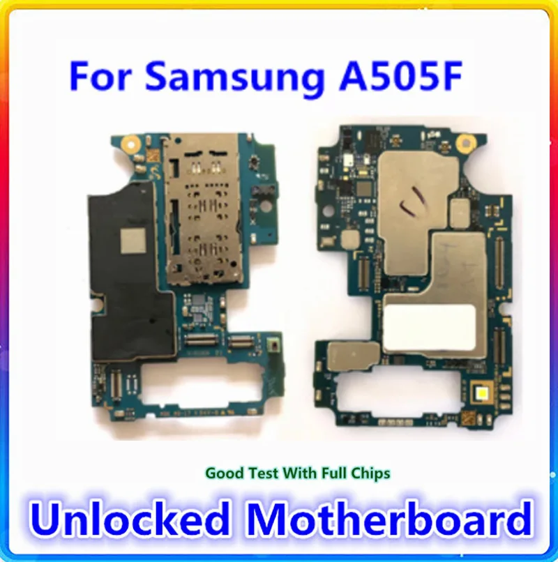 Для Samsung Galaxy A50 A505F A505G A505FN A505FD материнская плата с чипом Заводская официальная ОС