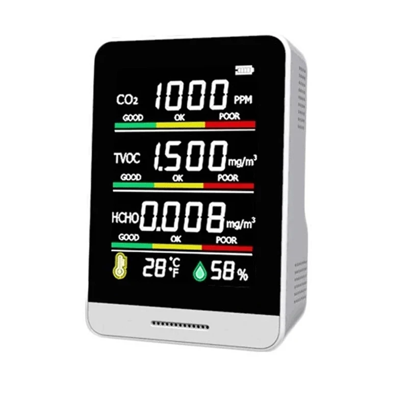 Датчик температуры и влажности CO2 3 в 1/5 1 тестер с монитором качества воздуха