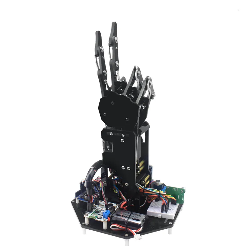 Bionic Robot Palm Arm Robotic Hand Gripper Claw Large Torque Servo Finger 5 Finger Independent Motion Secondary Development