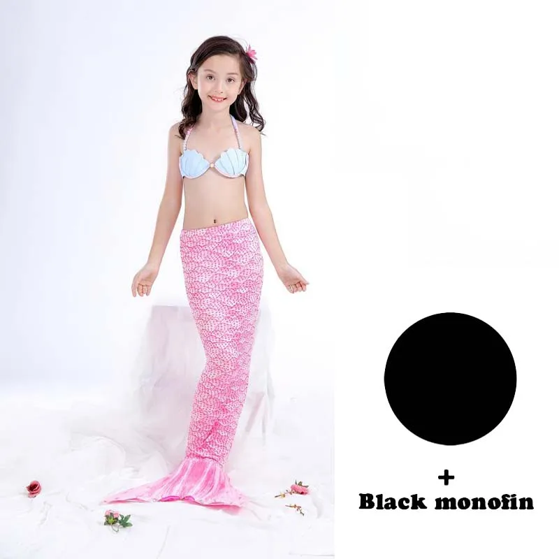 Новинка в виде русалки для девочек Моноласты хвосты купания купальный костюм