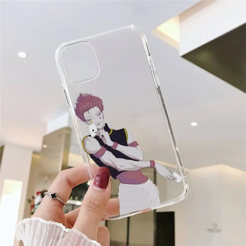 

Hisoka hunter x hunter Phone Case Clear Transparent for iPhone 11 12 mini pro XS MAX 8 7 6 6S Plus X 5S SE XR 2020