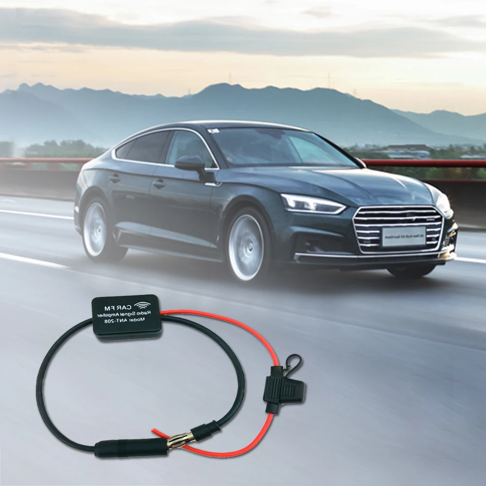 Универсальный 12V авто радио FM антенна усилитель усилителя сигнала бустер для