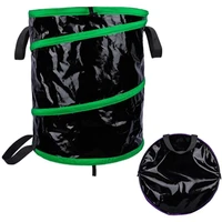 garden bag reusable leaf sack trash can foldable garden garbage waste container storage bag bins 39x47cm