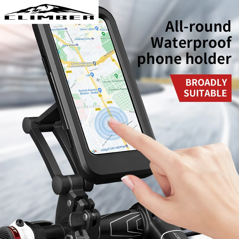 

New Store Bicycle Mobile Phone Holder Cycling Adjustable Waterproof Phone Bag For Below 7.0 In Phone Celulares Bike Accessories